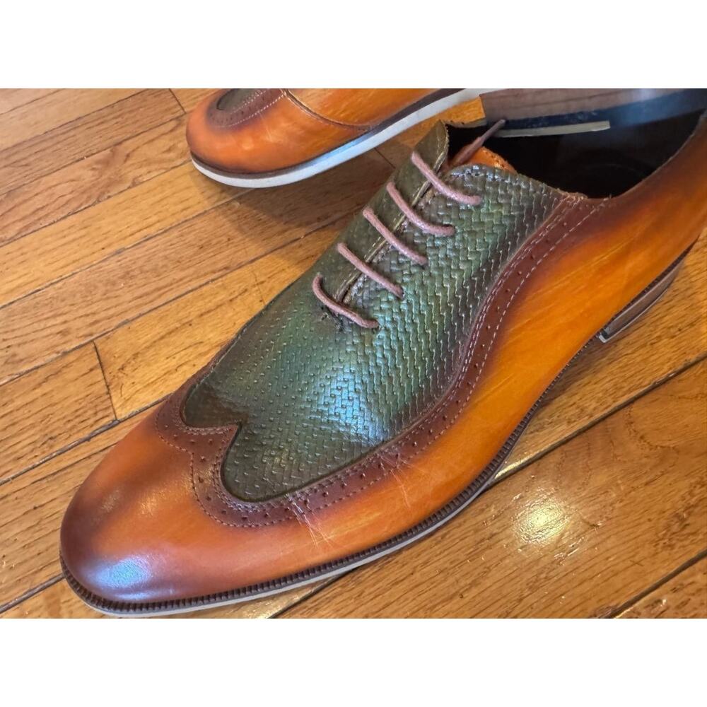 Gacco perforated shoe derby size 43 (mens 800 - Picture 3 of 7